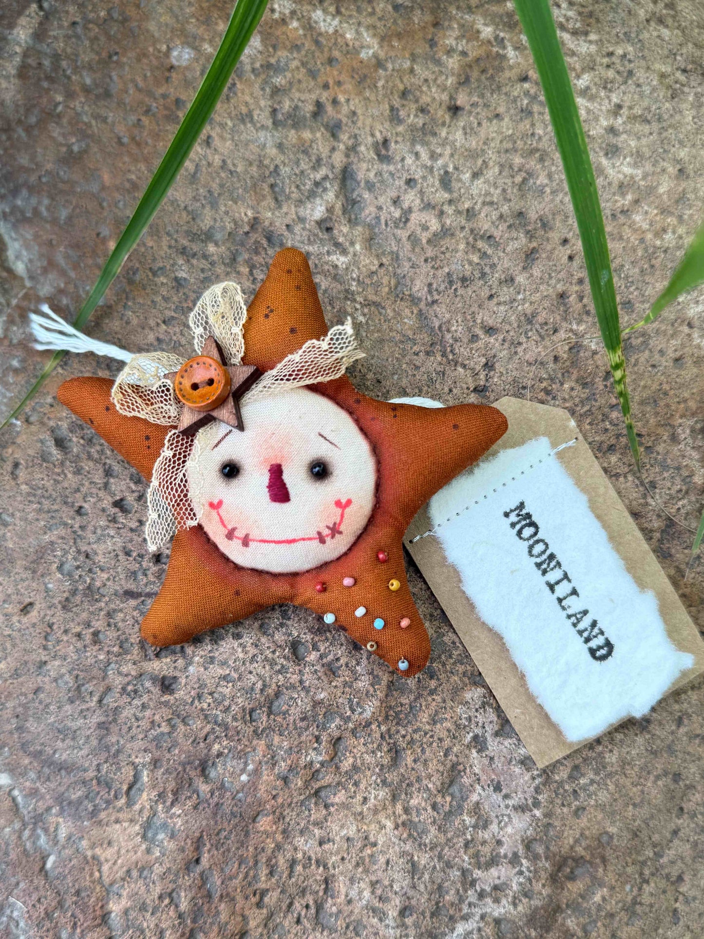 Whimsical Star Art Brooch