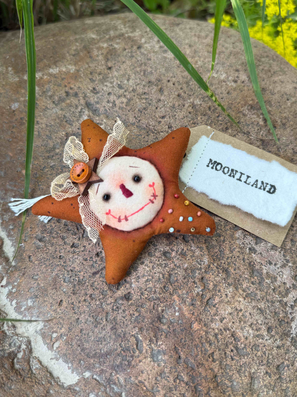 Whimsical Star Art Brooch