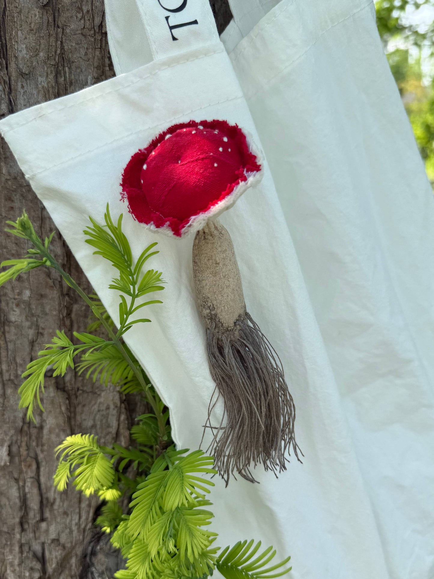 Woodland Forest Mushroom Brooch