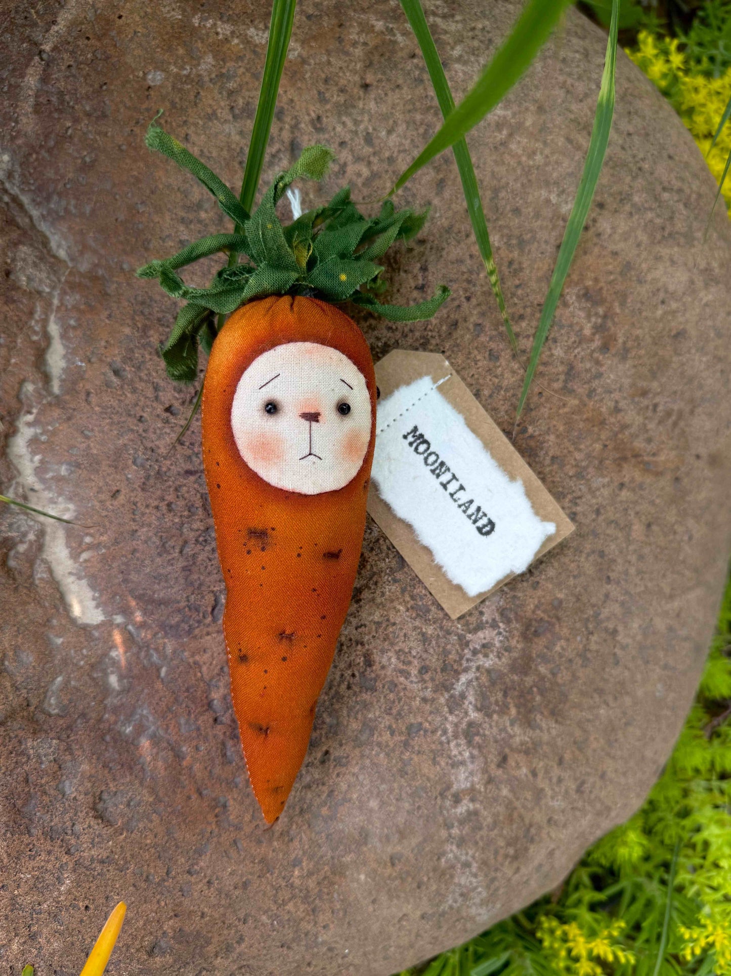 Fantasy Fairycore Carrot Art Doll Pendant