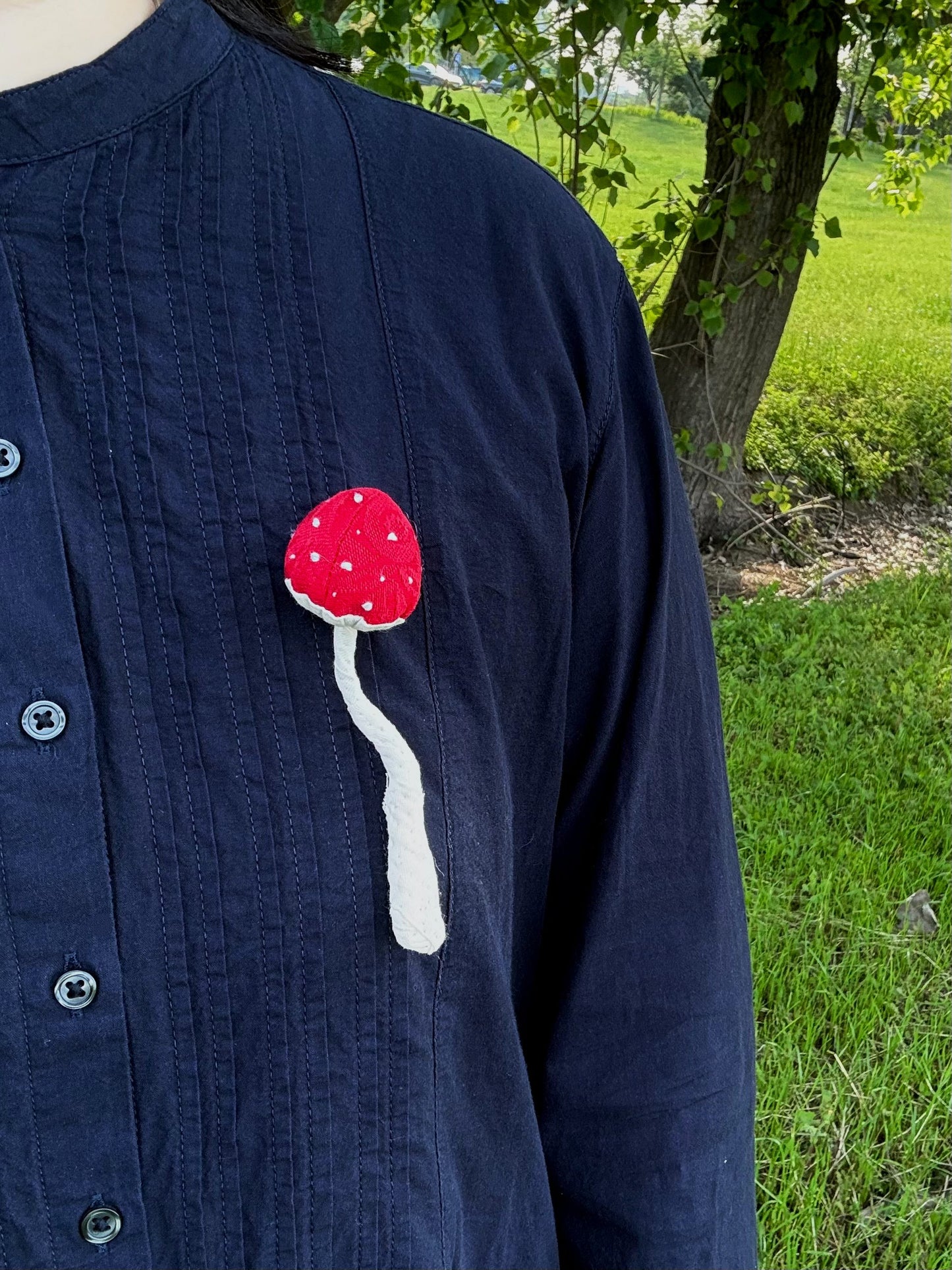 Kawaii Fairycore Mushroom Brooch
